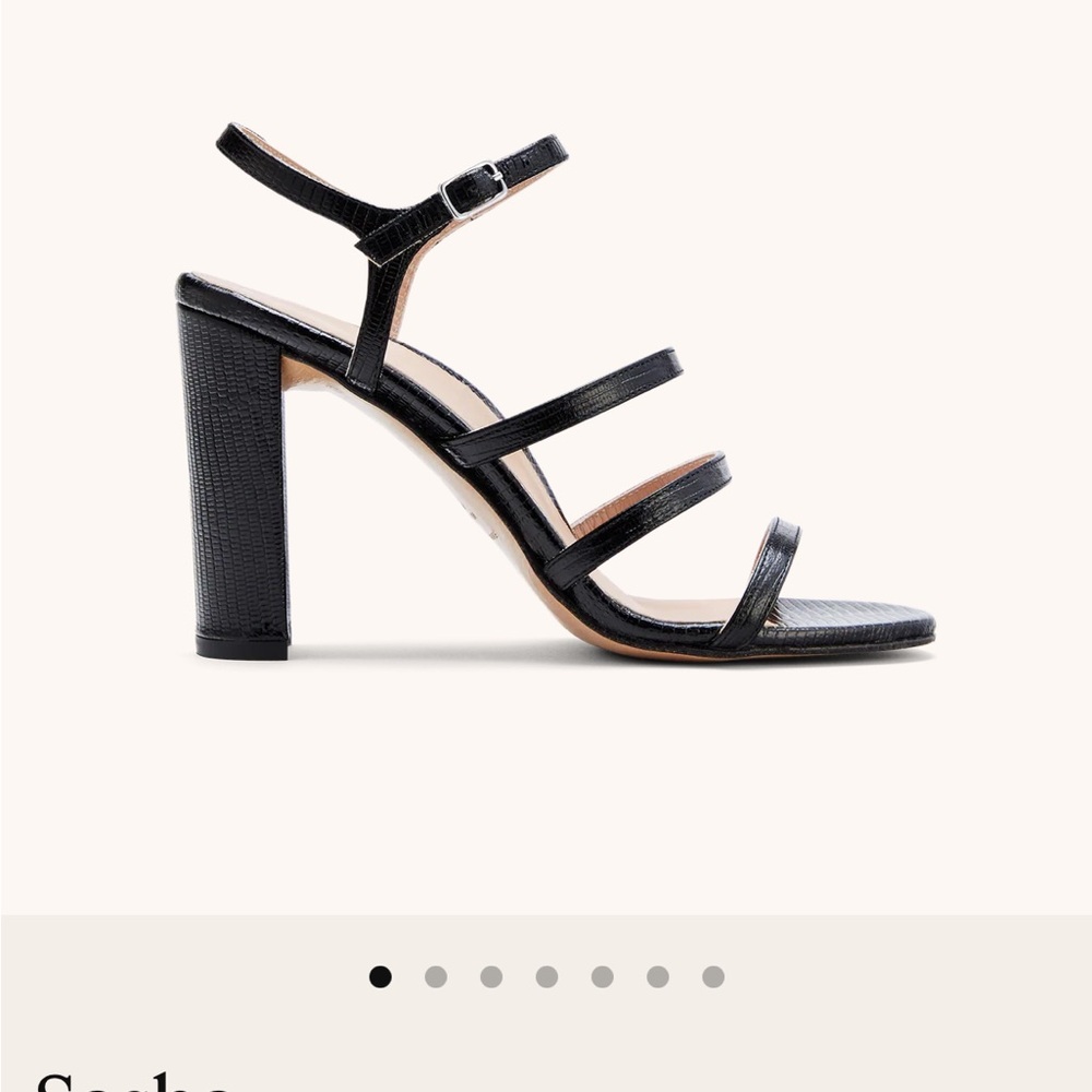 Chic Black Inez Sasha Strappy Heels